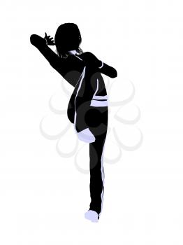 Royalty Free Clipart Image of an Urban Dancer