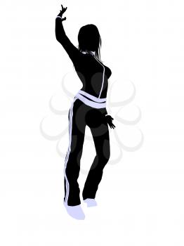 Royalty Free Clipart Image of an Urban Dancer