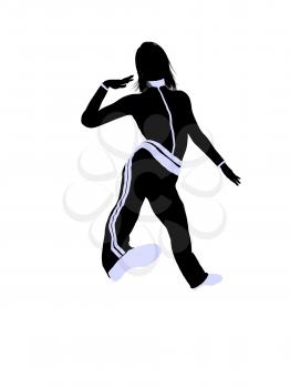 Royalty Free Clipart Image of an Urban Dancer