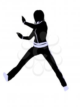 Royalty Free Clipart Image of an Urban Dancer