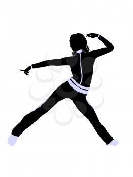 Royalty Free Clipart Image of an Urban Dancer