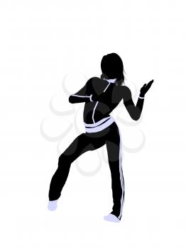 Royalty Free Clipart Image of an Urban Dancer