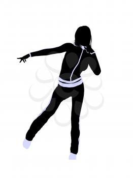 Royalty Free Clipart Image of an Urban Dancer