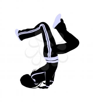 Royalty Free Clipart Image of an Urban Dancer