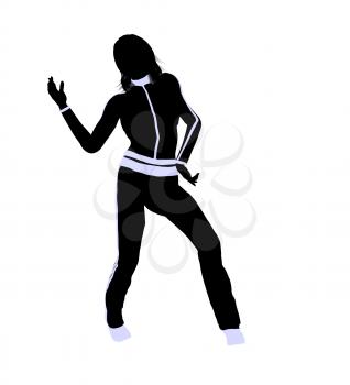 Royalty Free Clipart Image of an Urban Dancer