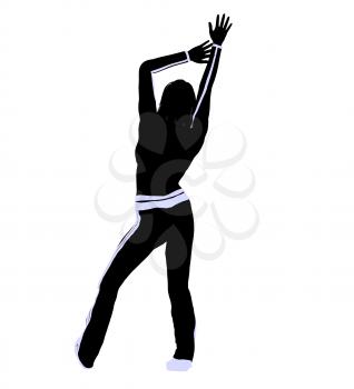 Royalty Free Clipart Image of an Urban Dancer