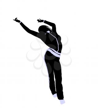 Royalty Free Clipart Image of an Urban Dancer