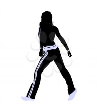 Royalty Free Clipart Image of an Urban Dancer