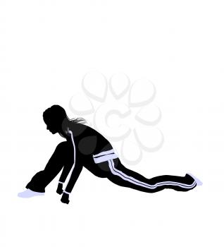 Royalty Free Clipart Image of an Urban Dancer