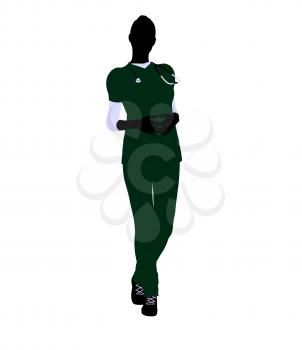 Royalty Free Clipart Image of a Female Doctor