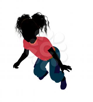 Royalty Free Clipart Image of a Girl