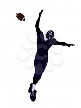 Royalty Free Clipart Image of a Football Player