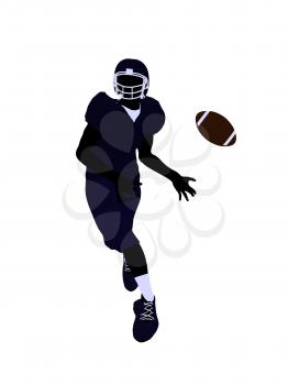 Royalty Free Clipart Image of a Football Player