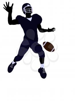 Royalty Free Clipart Image of a Football Player