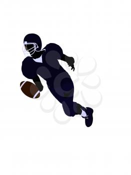 Royalty Free Clipart Image of a Football Player