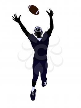 Royalty Free Clipart Image of a Football Player