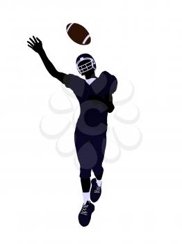 Royalty Free Clipart Image of a Football Player