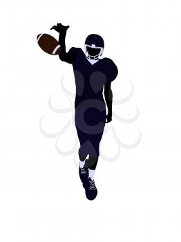 Royalty Free Clipart Image of a Football Player