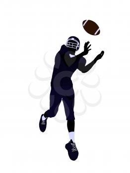 Royalty Free Clipart Image of a Football Player