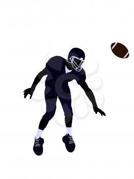 Royalty Free Clipart Image of a Football Player