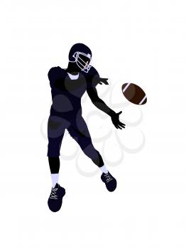 Royalty Free Clipart Image of a Football Player