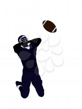 Royalty Free Clipart Image of a Football Player