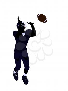 Royalty Free Clipart Image of a Football Player