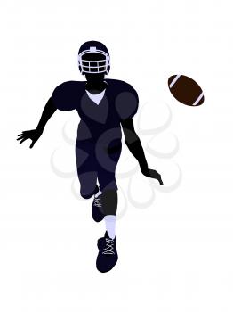 Royalty Free Clipart Image of a Football Player