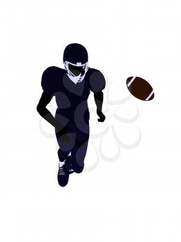 Royalty Free Clipart Image of a Football Player