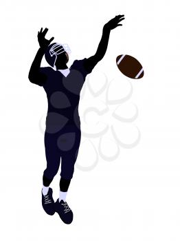 Royalty Free Clipart Image of a Football Player