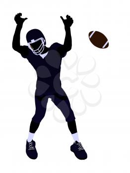 Royalty Free Clipart Image of a Football Player