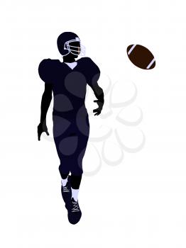 Royalty Free Clipart Image of a Football Player