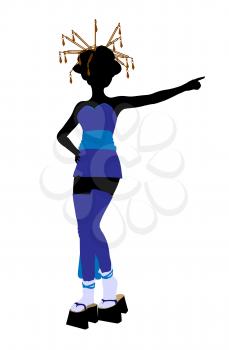 Royalty Free Clipart Image of an Asian Girl