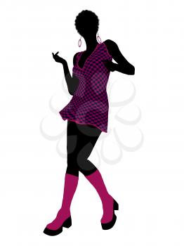 Royalty Free Clipart Image of a Go-Go Dancer