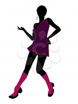 Royalty Free Clipart Image of a Go-Go Dancer