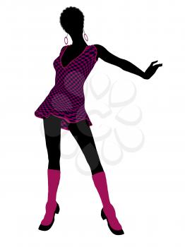 Royalty Free Clipart Image of a Go-Go Dancer