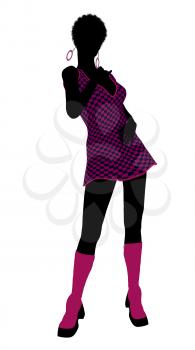 Royalty Free Clipart Image of a Go-Go Dancer