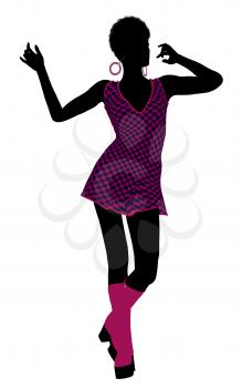 Royalty Free Clipart Image of a Go-Go Dancer