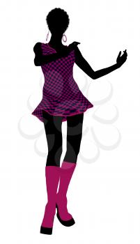 Royalty Free Clipart Image of a Go-go Dancer