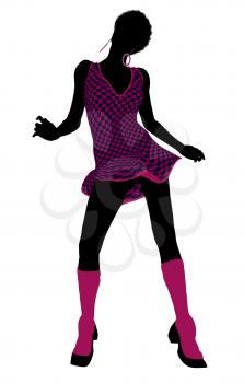 Royalty Free Clipart Image of a Go-Go Dancer