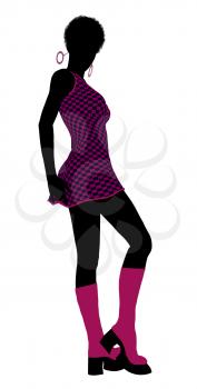 Royalty Free Clipart Image of a Go-Go Dancer