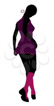 Royalty Free Clipart Image of a Go-Go Dancer