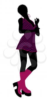 Royalty Free Clipart Image of a Go-Go Dancer