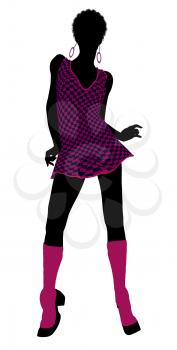 Royalty Free Clipart Image of a Go-Go Dancer