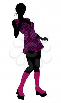 Royalty Free Clipart Image of a Go-Go Dancer