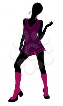 Royalty Free Clipart Image of a Go-Go Dancer