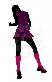 Royalty Free Clipart Image of a Go-Go Dancer