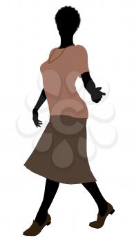 Royalty Free Clipart Image of an Older Woman