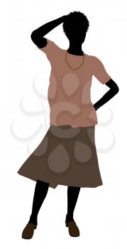 Royalty Free Clipart Image of an Older Woman