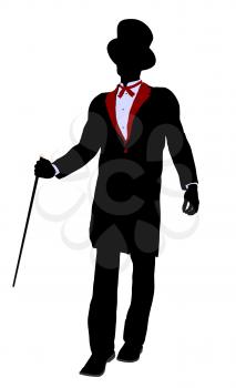 Royalty Free Clipart Image of a Magician